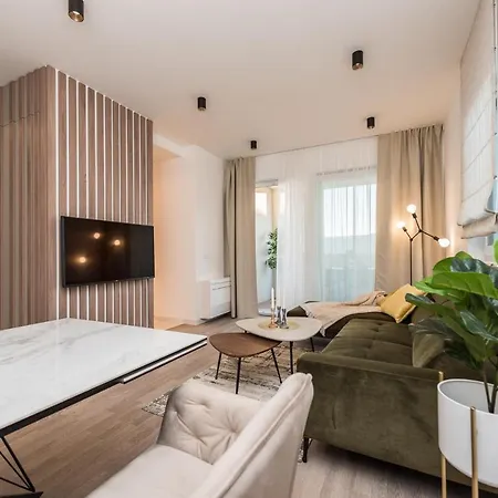 公寓 Sky Luxury Penthouse 扎达尔